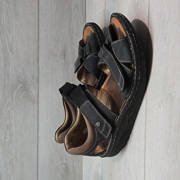 Finn Comfort Women Samara Leather Hook&loop Sandals shoes sz 42/11 - Picture 1 of 14